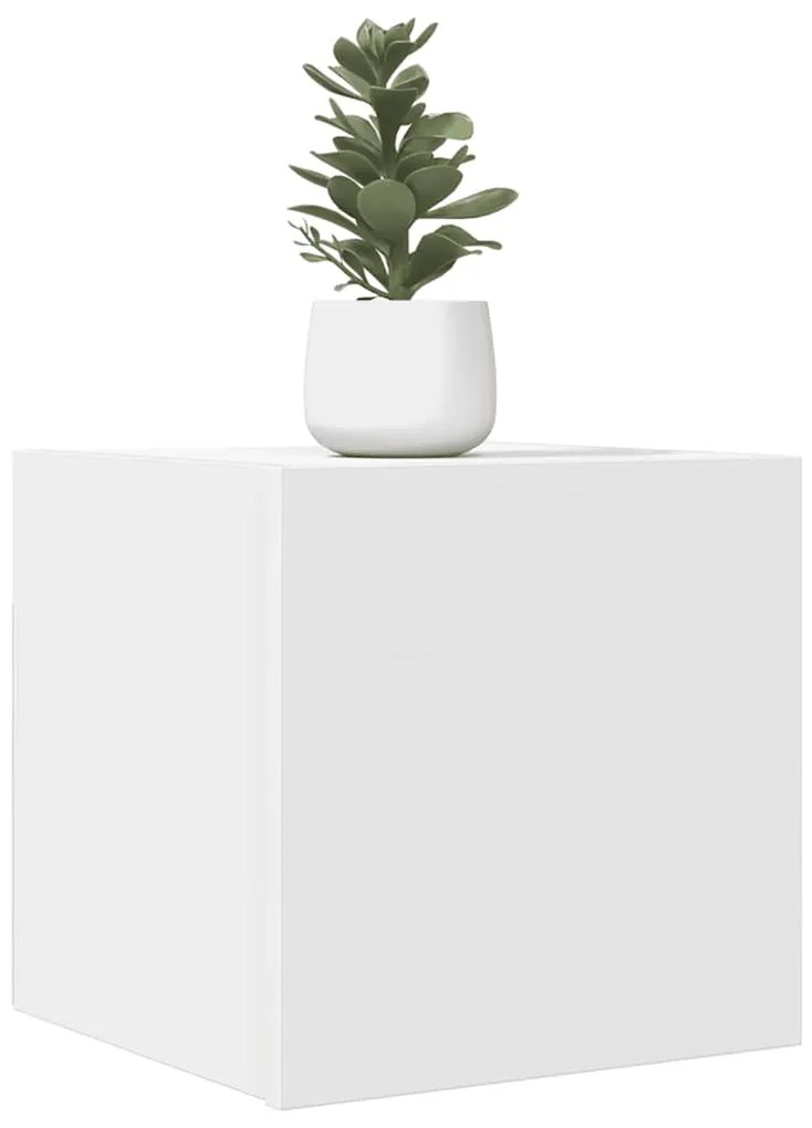 vidaXL Dulap TV montaj pe perete, alb, 30,5x30x30 cm