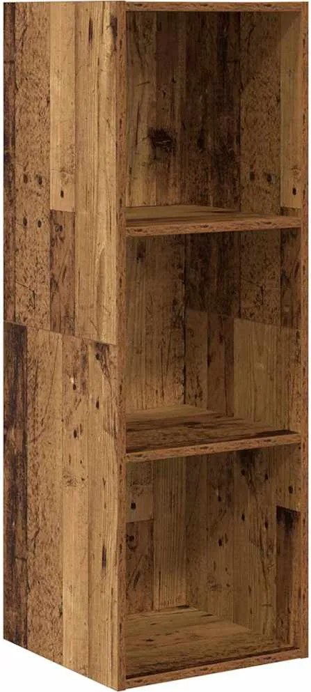 vidaXL Set comodă TV Lemn Vechi 37 x 37 x 107 cm Lemn compozit