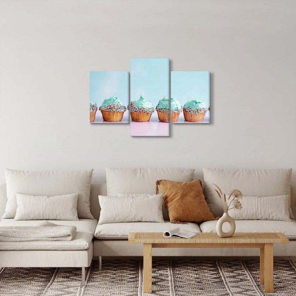 Tablou cu cupcakes (90x60 cm)