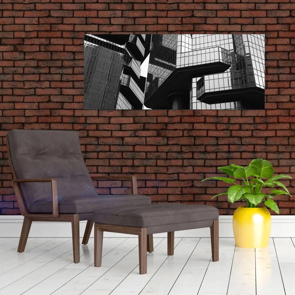 Tablou - Cladiri de sticlă (120x50 cm)