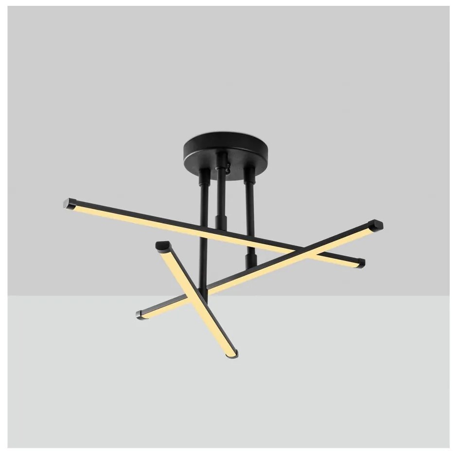Plafonieră neagră LED 26x51 cm Umut – Opviq lights