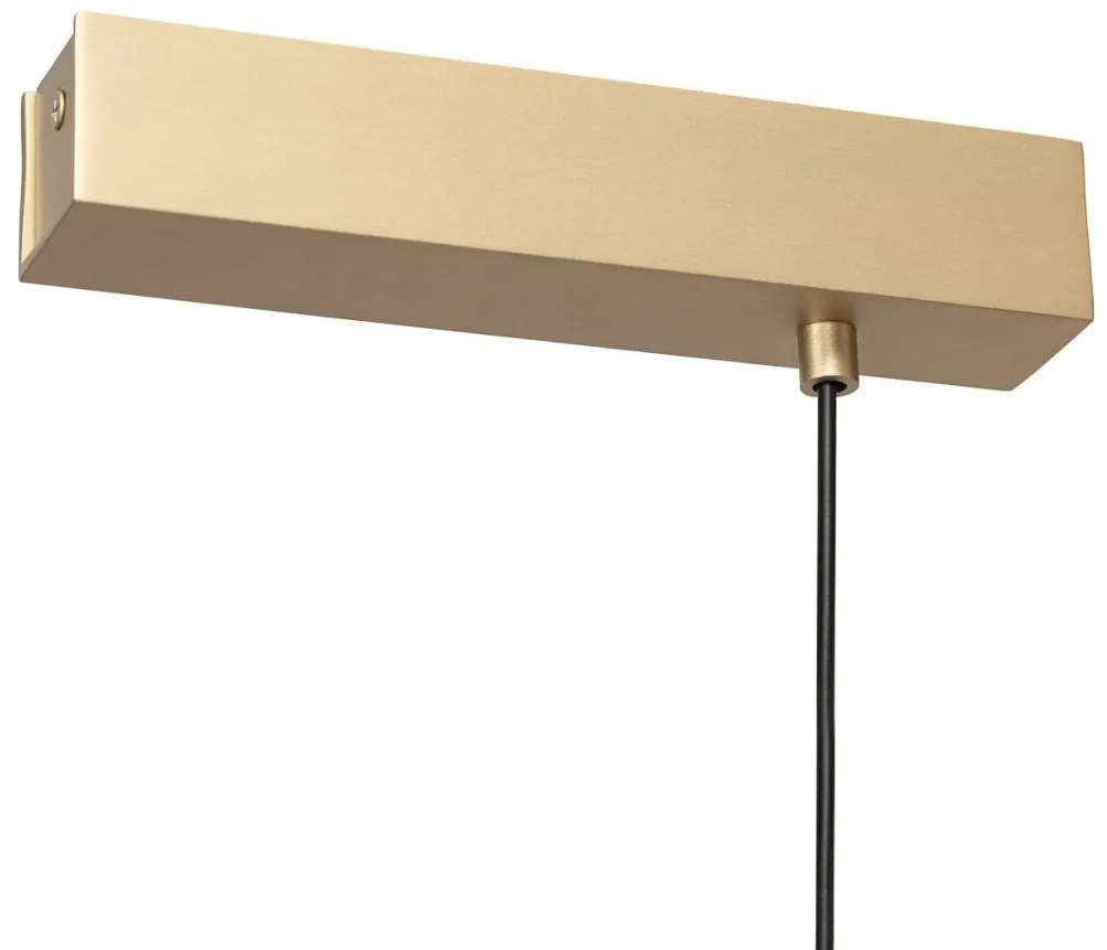 Lustra suspendata LED, 120cm, Otel, Auriu, MIAMI