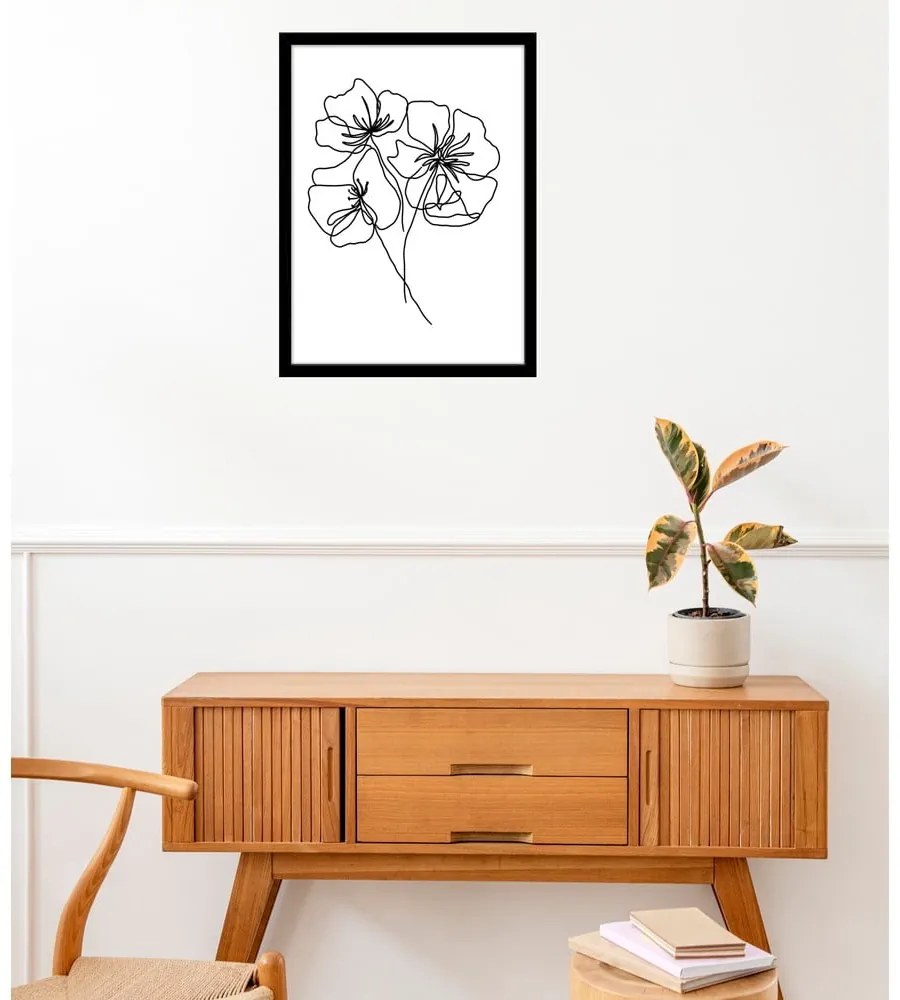 Poster 29x41 cm Black Poppy – Veronika Boulová