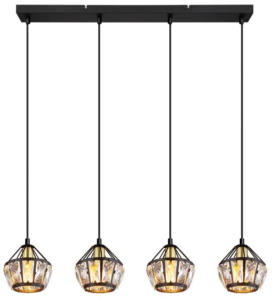 Lustră pe cablu LOIS 4xE14/40W/230V Globo 54359-4H