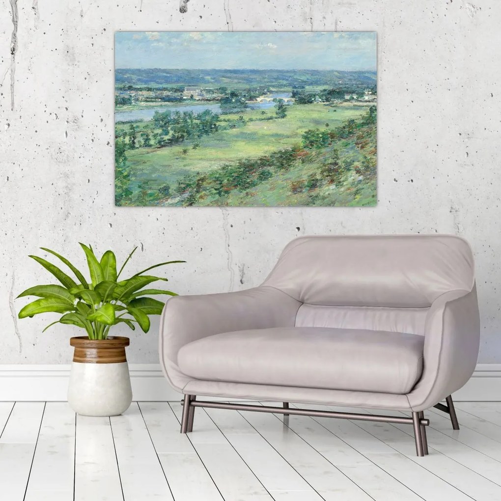 Tablou - Theodore Robinson, The Valley of the Seine, From the Hills of Giverny, reproducere (90x60 cm)