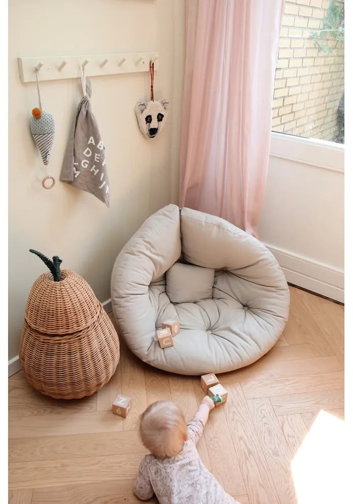 Fotoliu de relaxare pentru copii alb Mini Nido - Karup Design