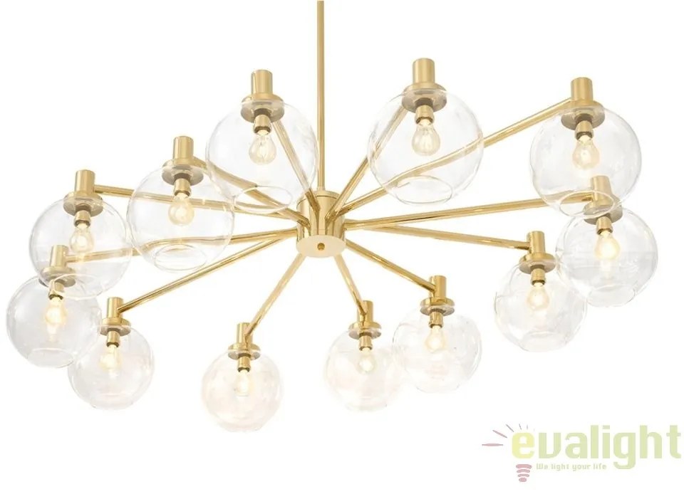 Candelabru design LUX cu 12 brate Selva auriu 111974 HZ
