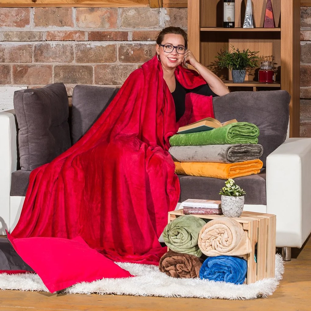 Pătură 4Home Soft Dreams maro închis, 150 x 200 cm