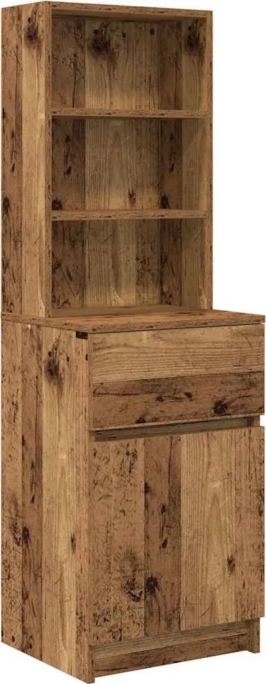 vidaXL Noptiera din lemn vechi 39x35x125 cm lemn prelucrat