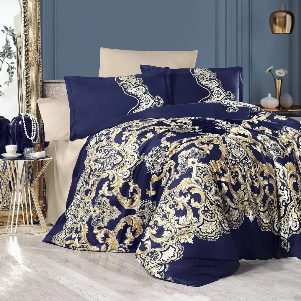 Lenjerie lux Satin din bumbac STI34 Artesa V2 | BIANO
