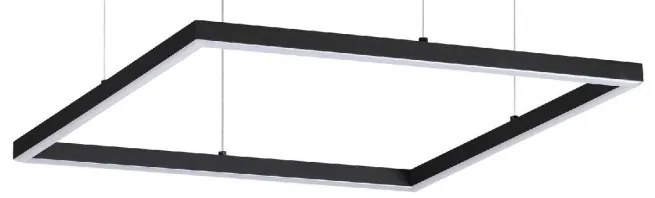 Lustra LED design modern geometric ORACLE SLIM SP D050 SQUARE 3000K ON-OFF BK