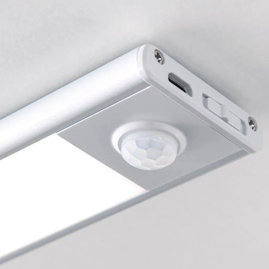 Aplica LED mobila bucatarie cu senzor NORMAN argintie