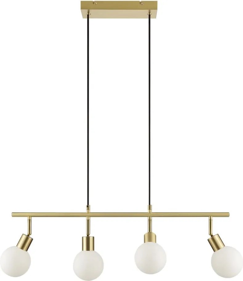 Brilliant - Lustră suspendată pe cablu JORGE 4xG9/10W/230V, alamă