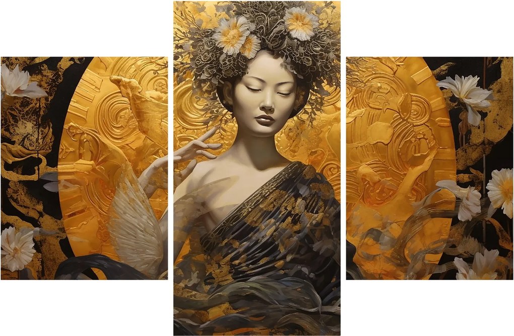 Tablou - Doamnă japoneză (90x60 cm)