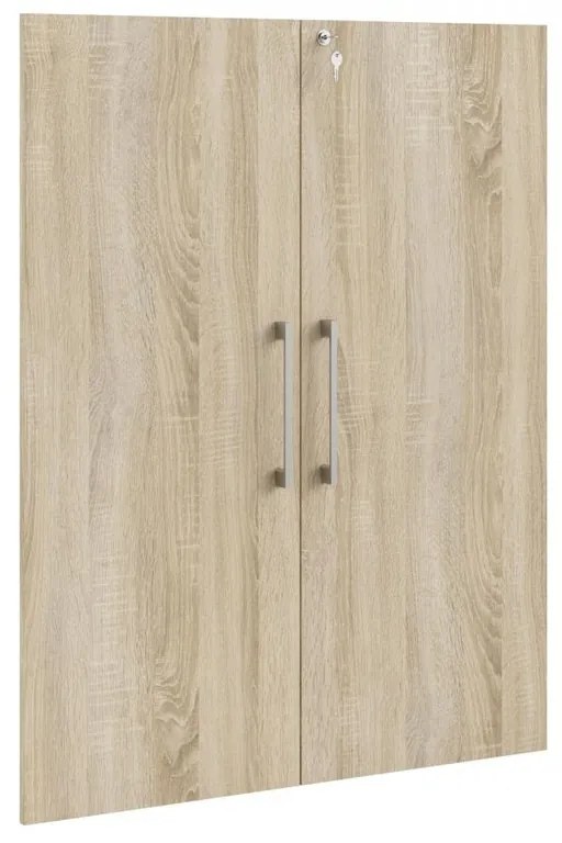 Uși pentru dulap Modulo 83,7 x 105,4 cm, încuietoare, stejar sonoma