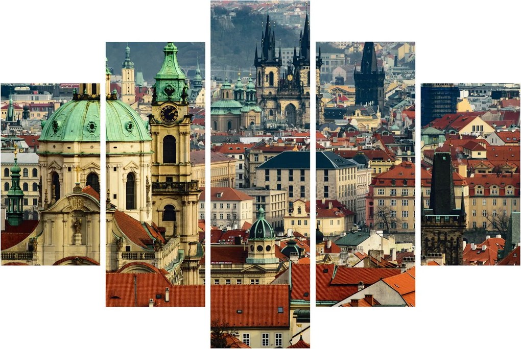 Tablou - Panorama din Praga (150x105 cm)