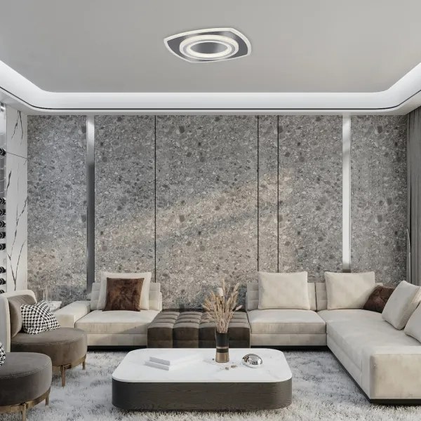 Rabalux 71318 - Plafonieră LED dimabilă TANELI, 60W/230V, 3000/4000/6000K, crom + telecomandă