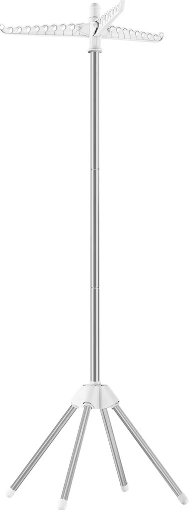 Cuier Multifunctional cu Brate Retractabile Songmics Gri 67x67x150 cm