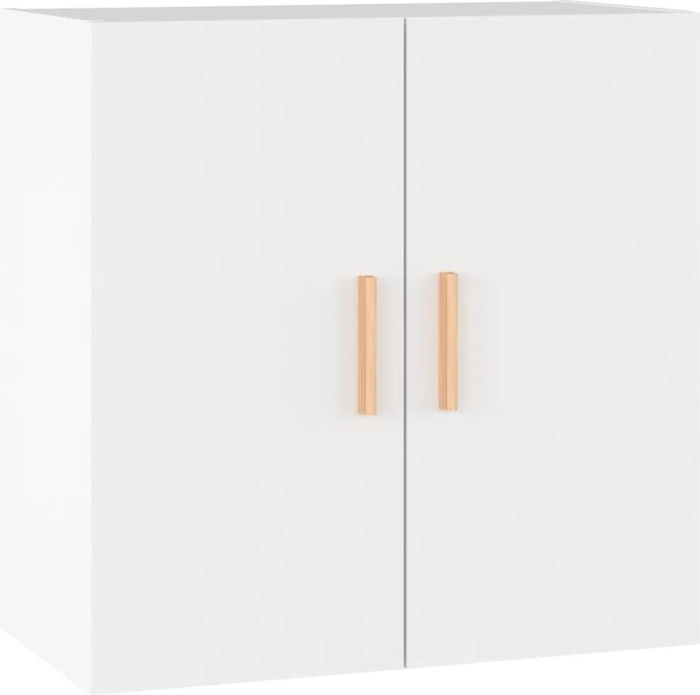 vidaXL Dulap de perete, alb, 60x30x60 cm, lemn prelucrat