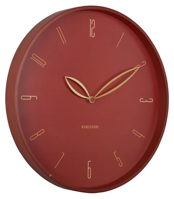 Karlsson 6012RD design ceas de perete roșu,diametru 40 cm