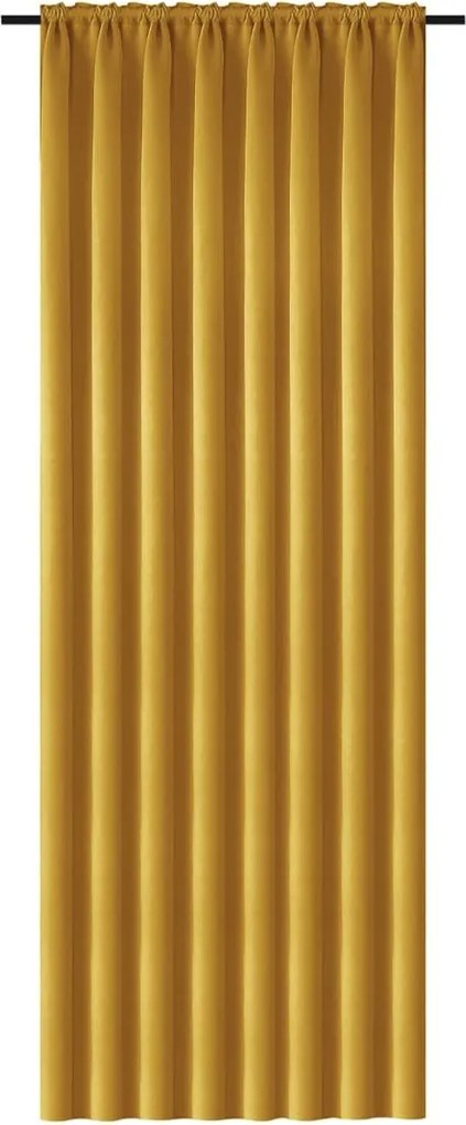 Draperie galbena OXFORD 140x250 cm Agatat: Inele metalice