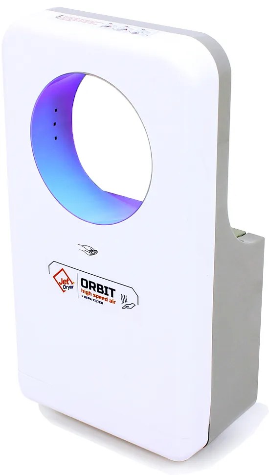 Uscător de mâini Jet Dryer Orbit, alb