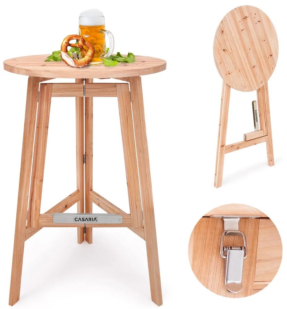 Deuba Masa de bar plianta Ø 78 cm