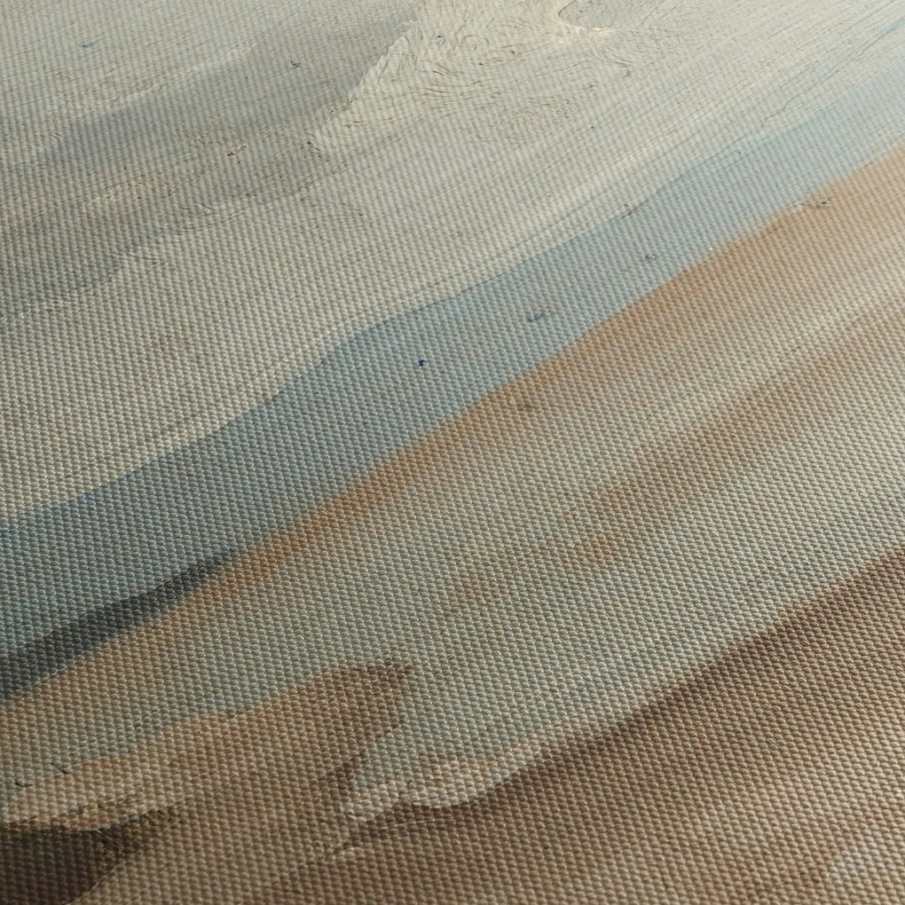 Tablou - Jean-Baptiste-Camille Corot, Beach Near Etretat, reproducere (cu ceas) (90x30 cm)