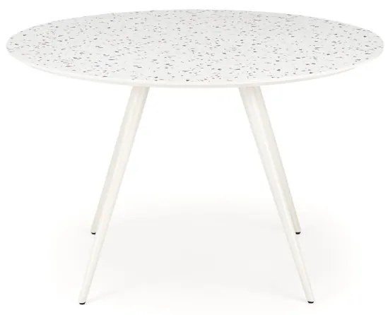 Masa rotunda Aramis terrazzo/alb ø120/h76 cm