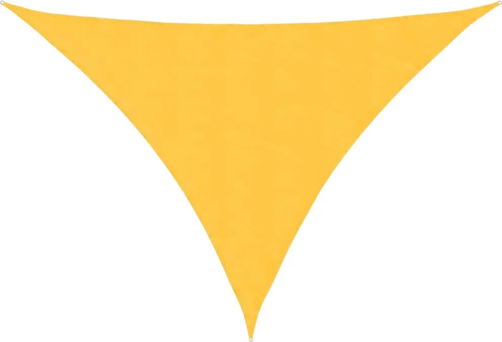 vidaXL Parasolar, galben, 5x5x6 m, țesătură oxford, triunghiular