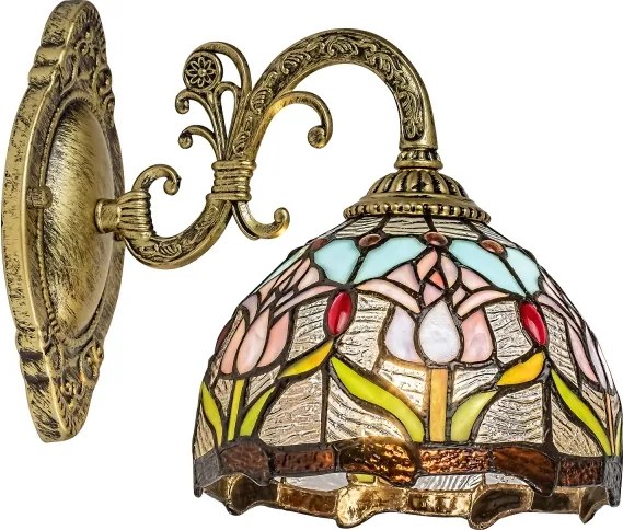 Brilagi - Aplică de perete Tiffany LORAS din vitralii 1xE27/40W/230V
