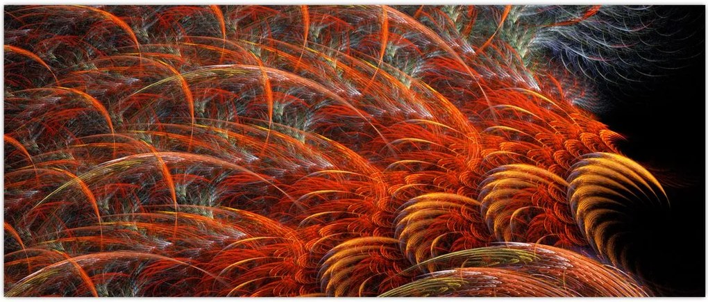 Tablou - Pene de imitație abstractă (120x50 cm)