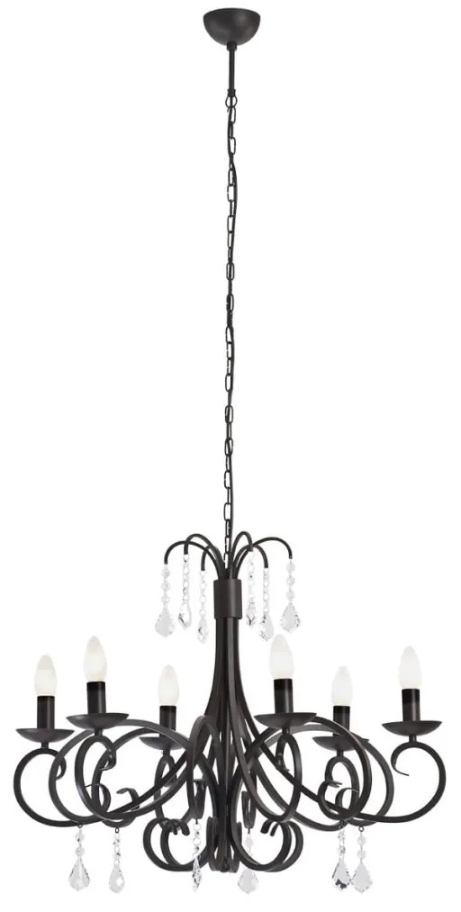 Pendul design modern Diadema negru 64cm