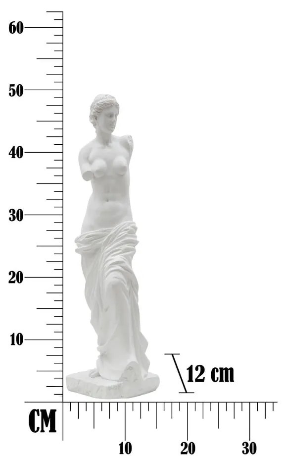 Statuetă decorativă Mauro Ferretti Statua Woman, alb