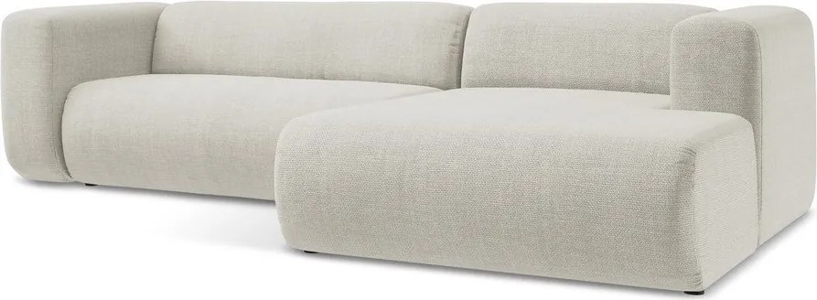 Colțar bej (cu colț pe partea dreaptă/cu șezlong) Ekahi – Makamii