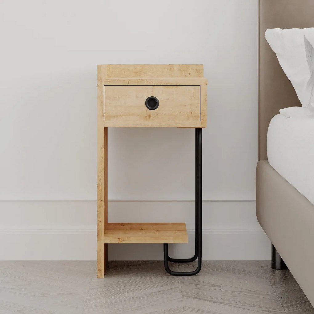 Măsuță de noptieră Sirius Left Oak 2