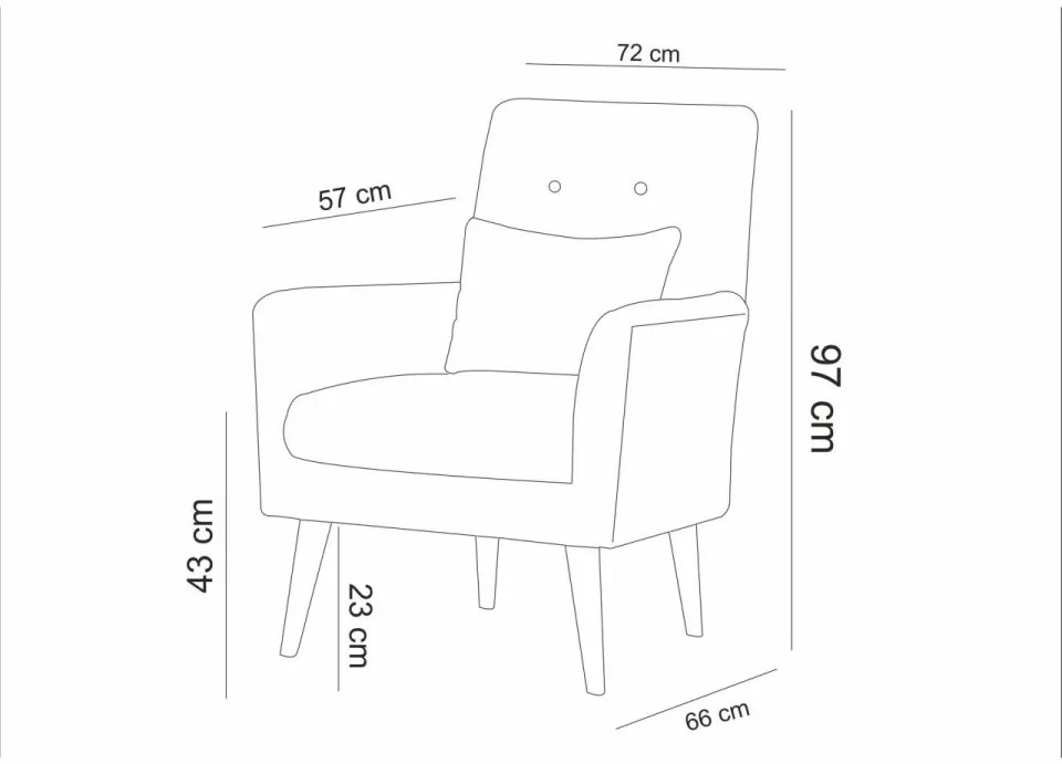 Set Canapea Extensibilă si Fotoliu Aria - S, Antracit