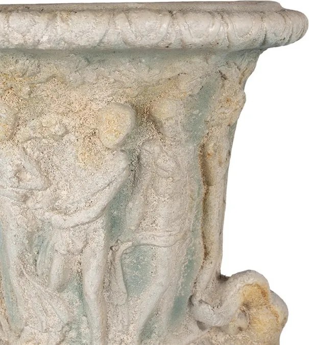 Jardinieră de perete, bej, stil baroc, H47 cm