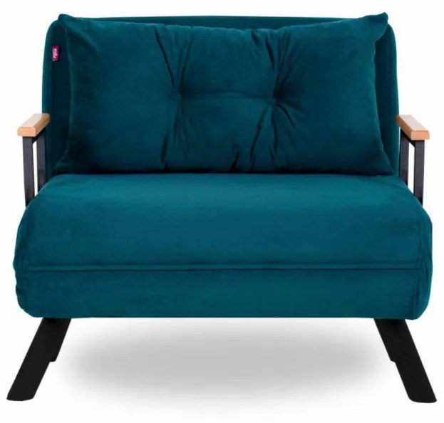 Fotoliu Extensibil Sando Single, Verde Petrol