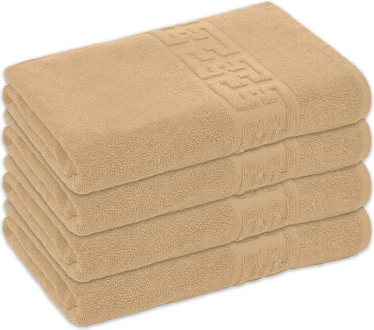Set 4 Prosoape Baie Bumbac 100%, 550g/m², Greek