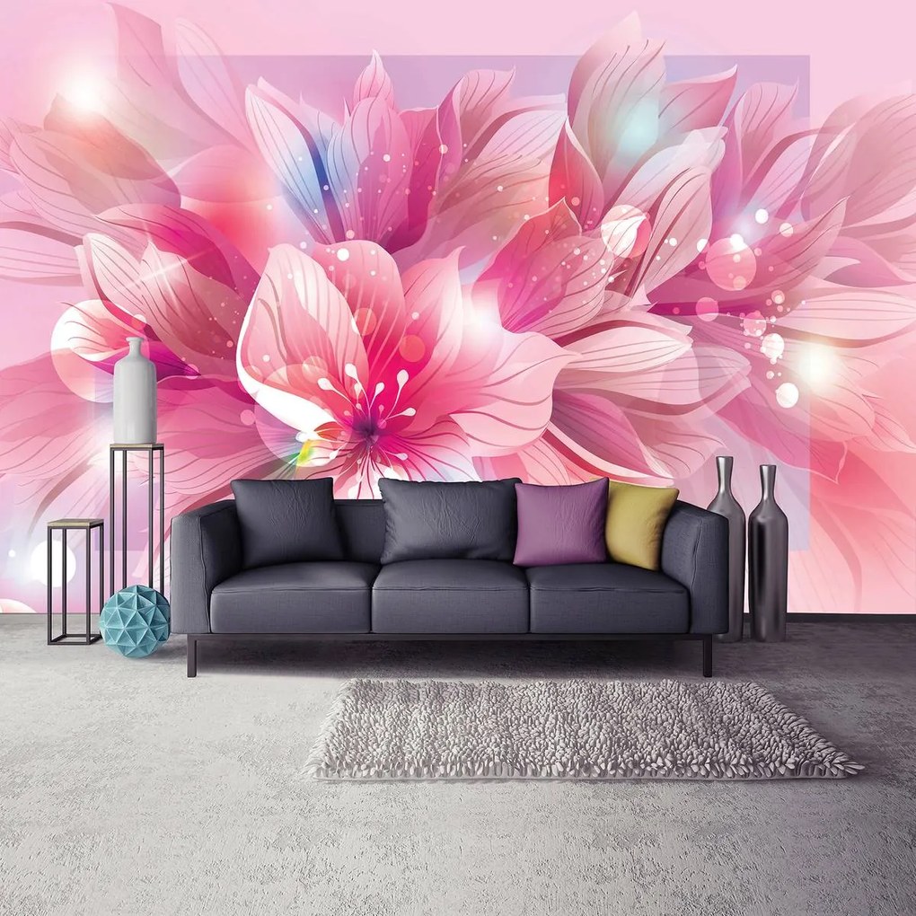 Fototapet - Arta florală - abstract (152,5x104 cm)