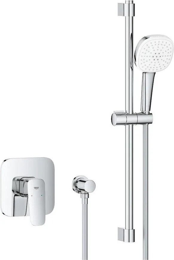 Sistem de dus incastrat Grohe Cubeo Tempesta cu para 2 functii fara corp ingropat finisaj crom lucios