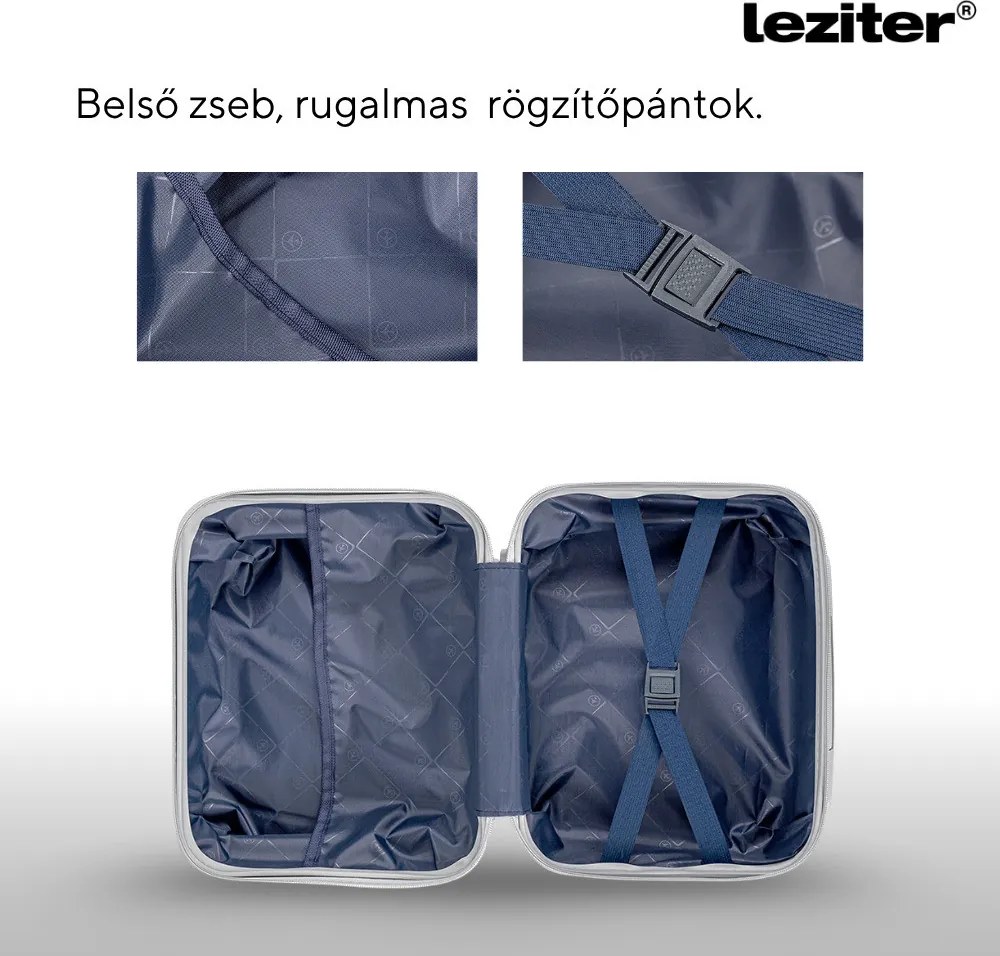 TraveLux Voyager valiză mică de mână cu capac dur 26x31x14 cm gri