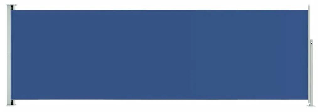 Copertina laterala retractabila de terasa, albastru, 200x600 cm Albastru, 200 x 600 cm
