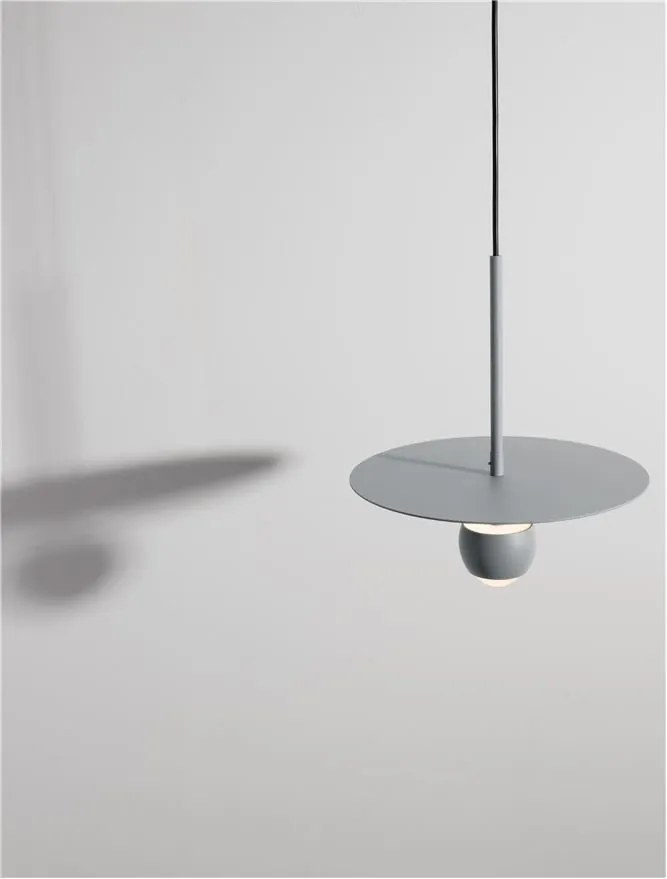 Pendul LED stil minimalist EDEM gri