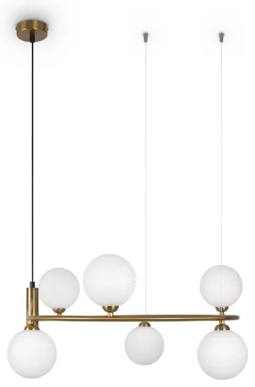 Lustră pe cablu Maytoni MOD013PL-06BS1 RING 6xG9/25W/230V alamă