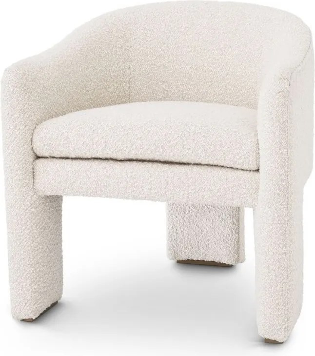 Scaun design LUX Pebbles boucle crem 115090 HZ
