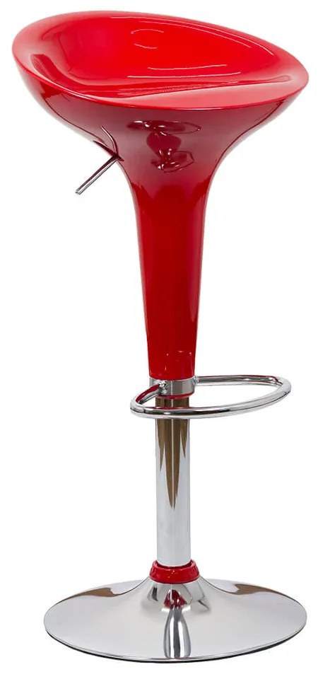 Scaun de bar Roșu ABS 101 - Elegant, Ajustabil, Strălucitor