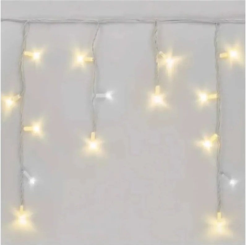 Ghirlandă LED pentru exterior 50xLED/3x0,4m IP44 alb rece/alb cald