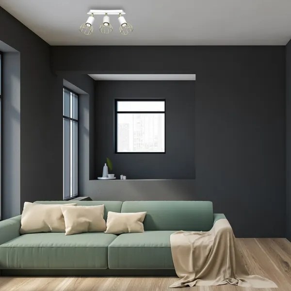 Spot DANTE 3xGU10/25W/230V alb/aurie